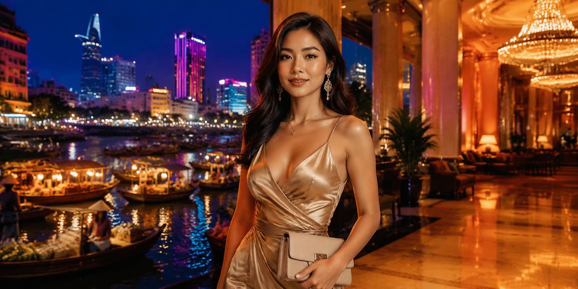 Không khí cá cược thể thao sôi động về đêm tại TP.HCM với ánh đèn neon rực rỡ