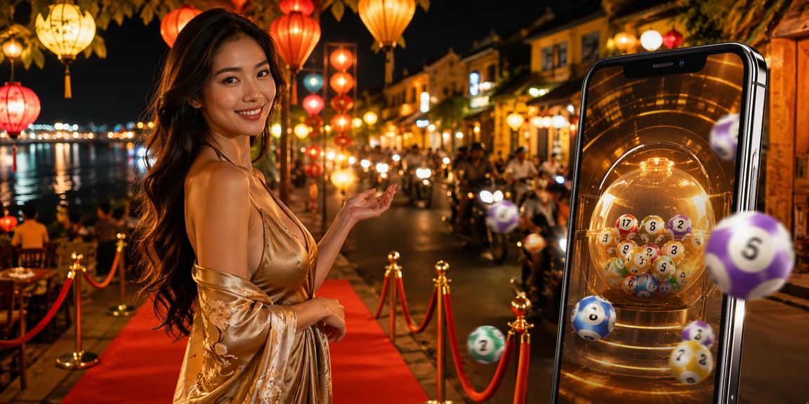 Người dùng tại Hội An nhâm nhi cà phê và kiểm tra kết quả xổ số cùng tài khoản cá cược trực tuyến trên điện thoại